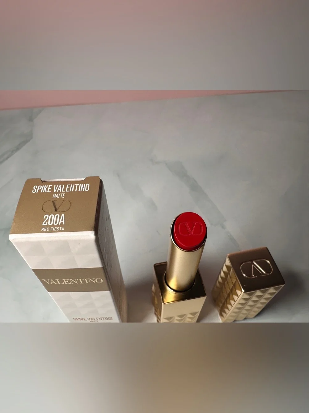 Valentino lipstick in shade RED FIESTA